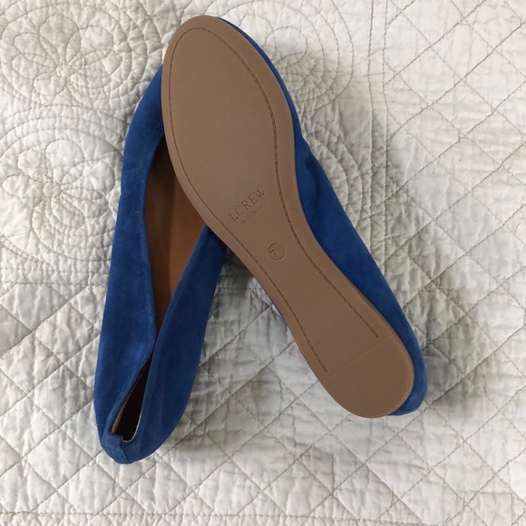 Blue Suede Ballet Flats - Picture 4 of 4
